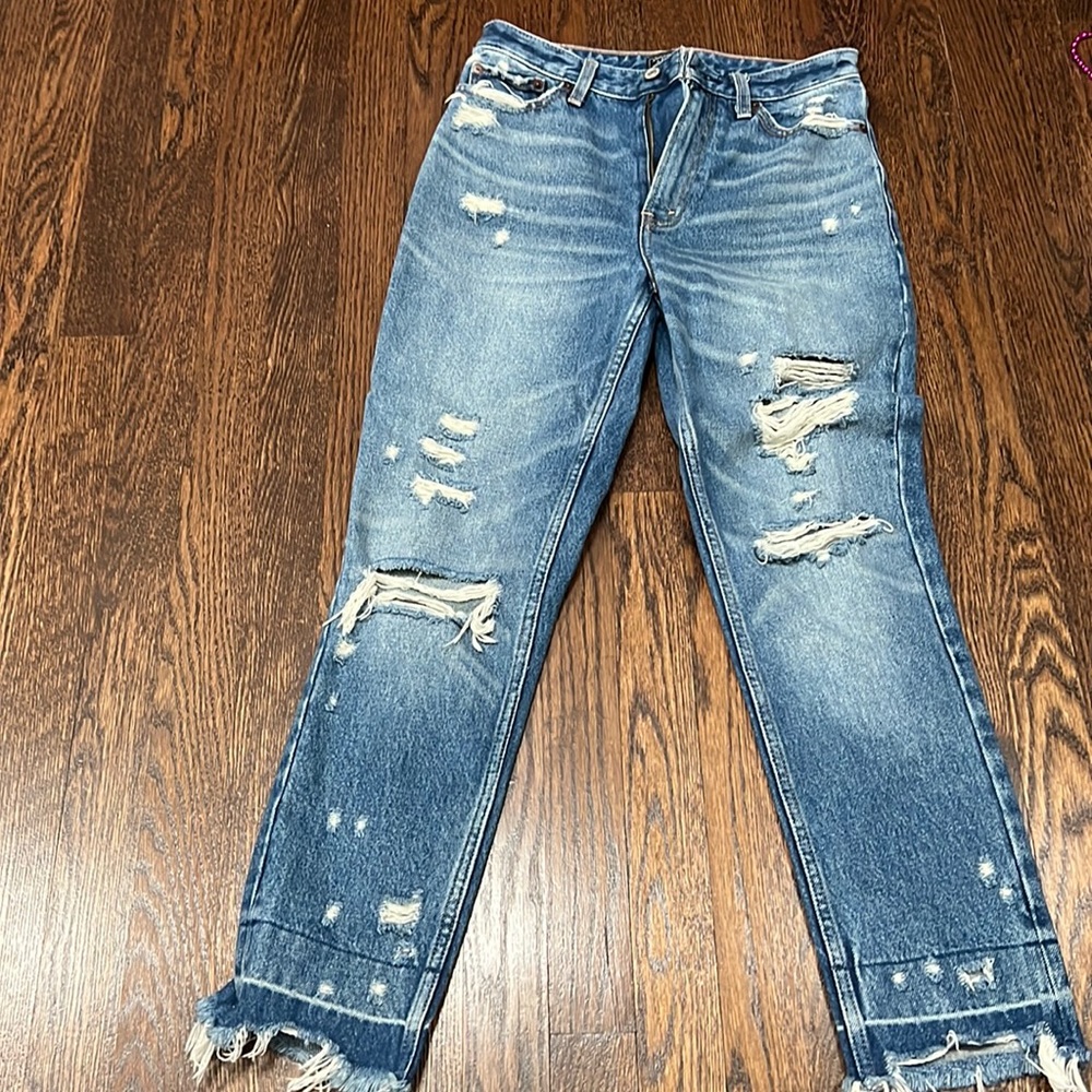 Abercrombie ripped jeans